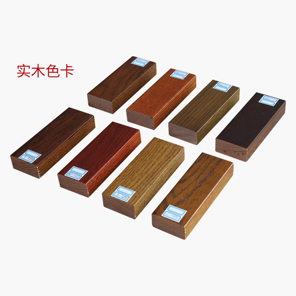 130铝包木窗实木色卡
